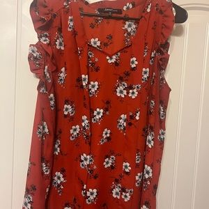 Floral blouse plus size